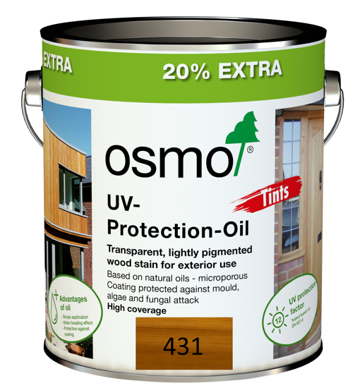 Picture of Osmo UV-Protection Oil Tints Light Red Cedar 431 3L Promotional Tin