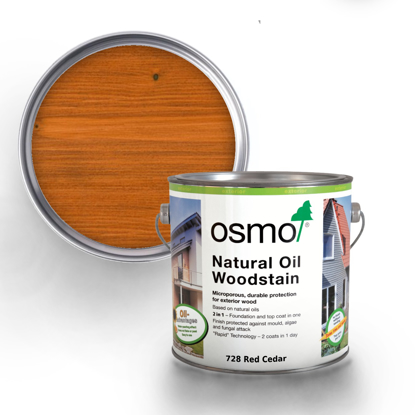 Osmo Natural Oil Woodstain 728 Red Cedar
