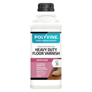 Polyvine Heavy Duty Floor Varnish Satin 1L Polyvine Heavy Duty Floor Varnish Satin 1L