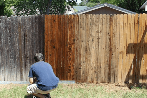 Fence deep clean