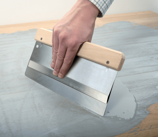 Double-Blade-Scraper-In-Use Double Blade Scraper In Use