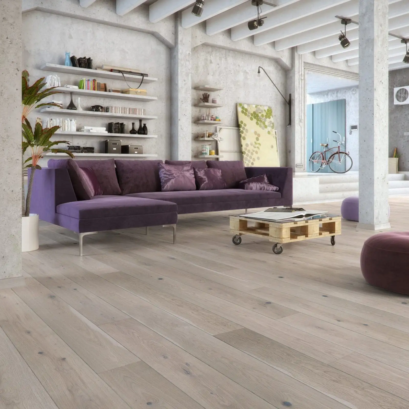 Clementine Engineered Brushed, Grey Stained & Matt Lacquered Rustic Oak VA34 Clementine Engineered Brushed, Grey Stained & Matt Lacquered Rustic Oak VA34