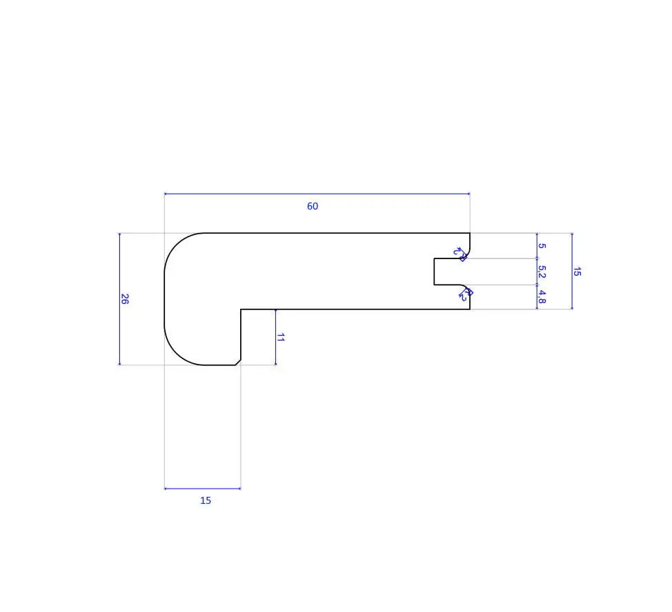 900mm Oak Stair Nosing T&G Bullnose 900mm Oak Stair Nosing T&G Bullnose